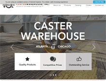Tablet Screenshot of casterwarehouse.com